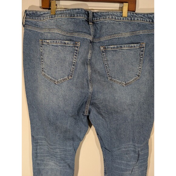 Torrid Women High Rise Straight Distressed Ankle Button Fly Jeans Plus 20 Curvy - Picture 8 of 11